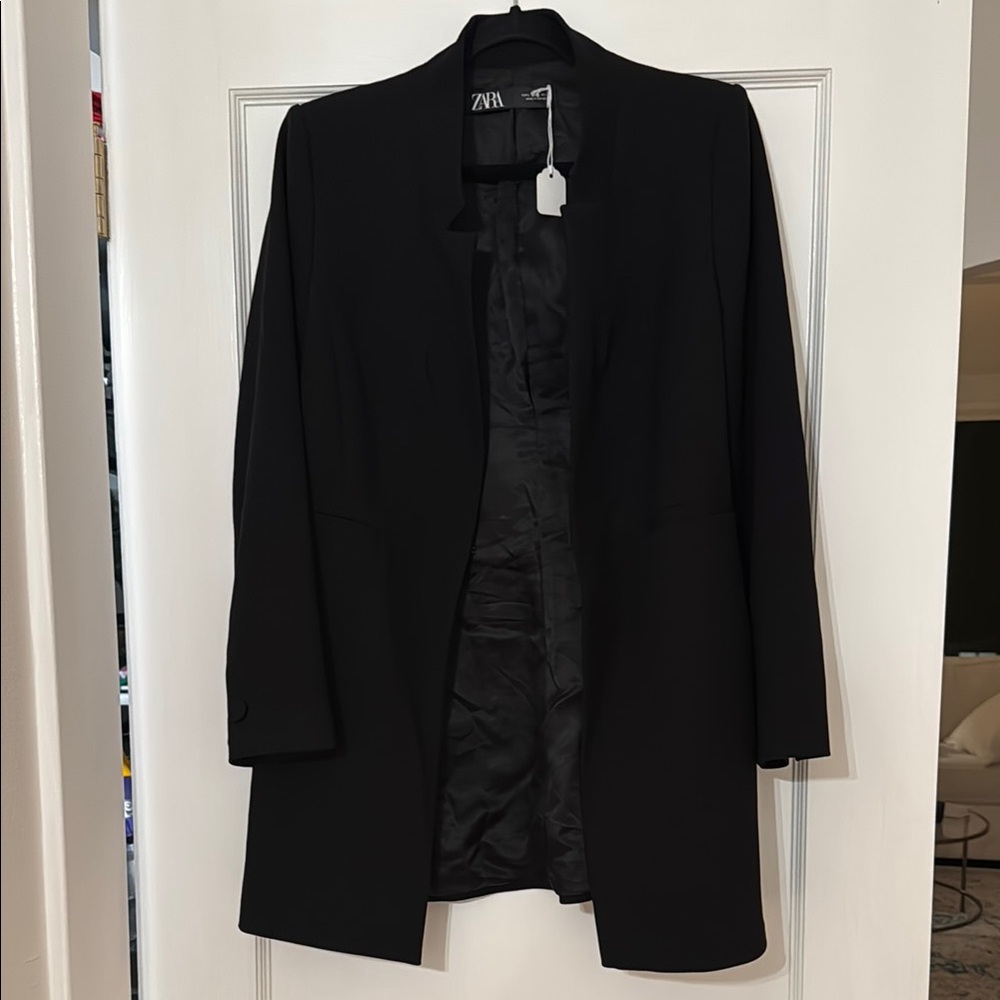 Zara Women's Black Blazer Coat